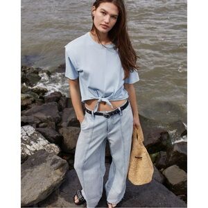 New w/ Tags Rag & Bone Arianna Palazzo Jeans size 24.